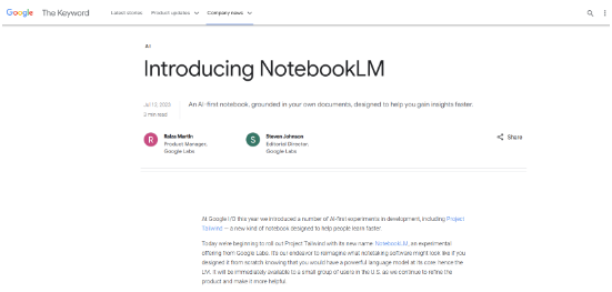 Personalized AI Assistance: The Future of Notetaking with Notebook LM