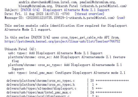 Linux to Embrace USB-C DP 2.1 Display Connectivity with Intel’s Backing