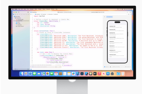 Apple’s Xcode 16 Beta: 16GB Memory Minimum for New AI Code Completion Feature