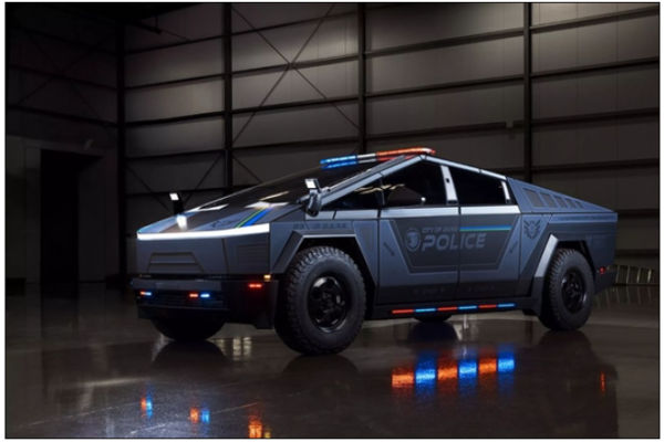 Priced at $132K, First Police Tesla Cybertruck Hits the Road: Taxpayers Protest
